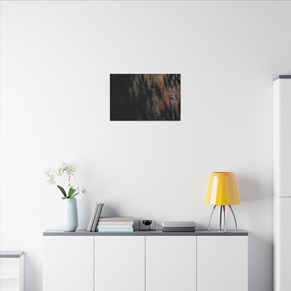 Rust Patina Shadow Zen Canvas Art | Luxurious Dark Japandi Art