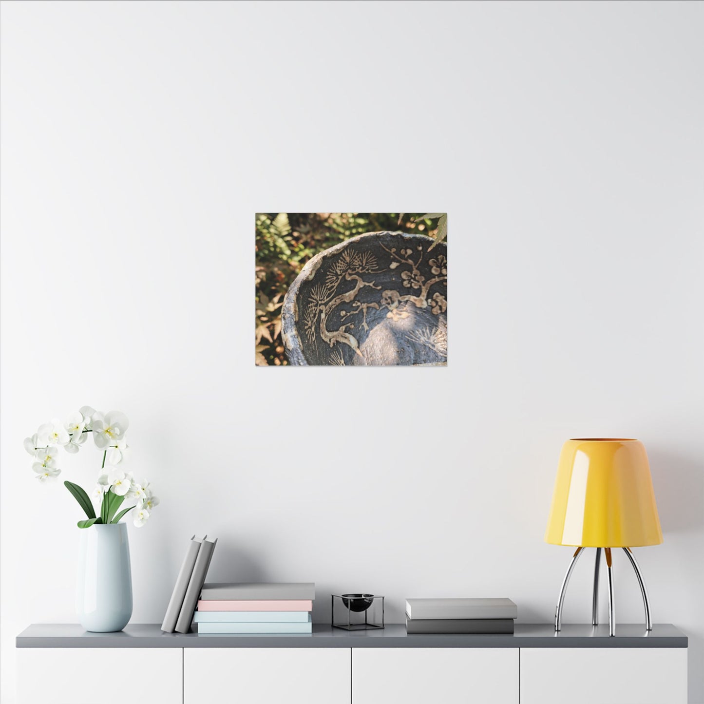 Ceramic Bowl Canvas Art | Summer Japandi Japanese Pattern Art