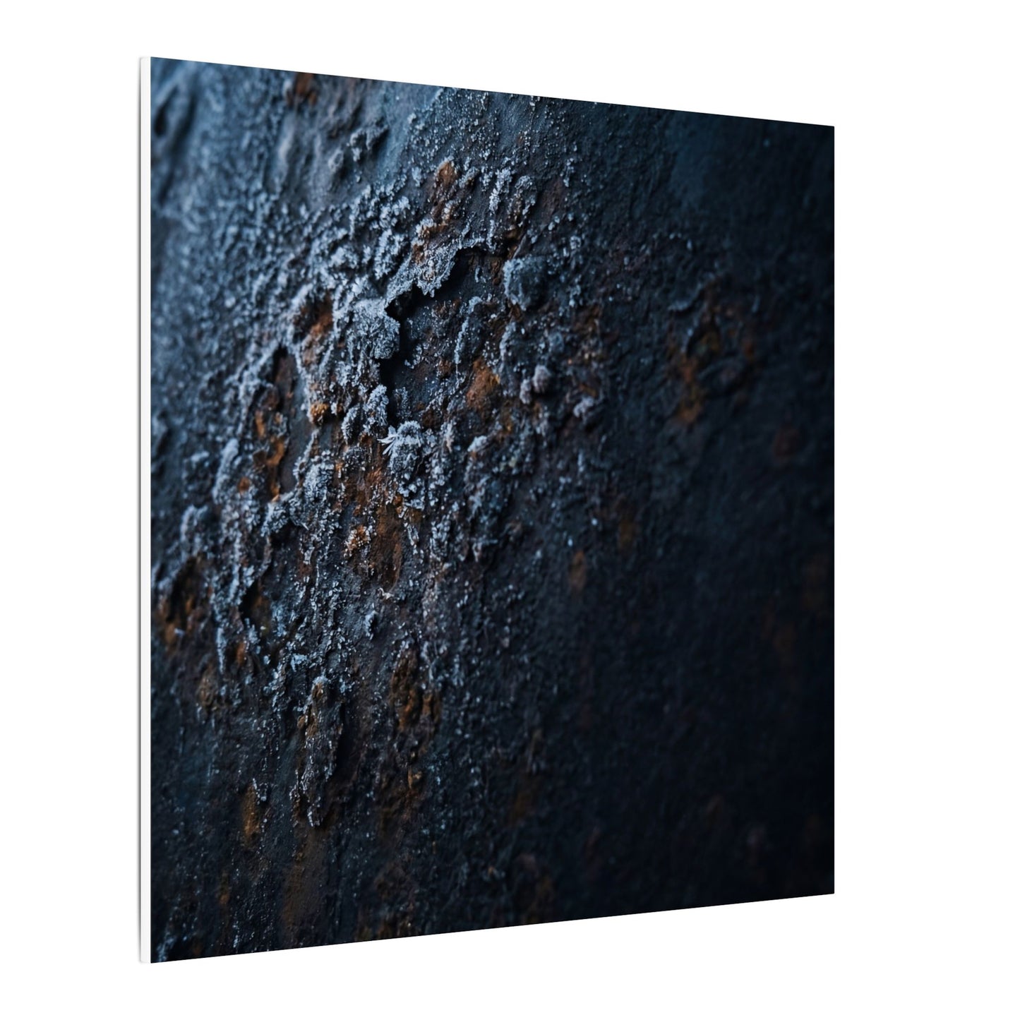 Rust Patina Canvas Art | Winter Dark Japandi Shadow Zen Art