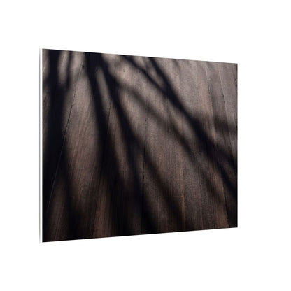 Dark Japandi Shadow Play in Dawn | Moody Minimal Canvas Art