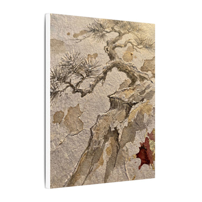 Pine Tree Canvas Art | Winter Japandi Japanese Pattern Art