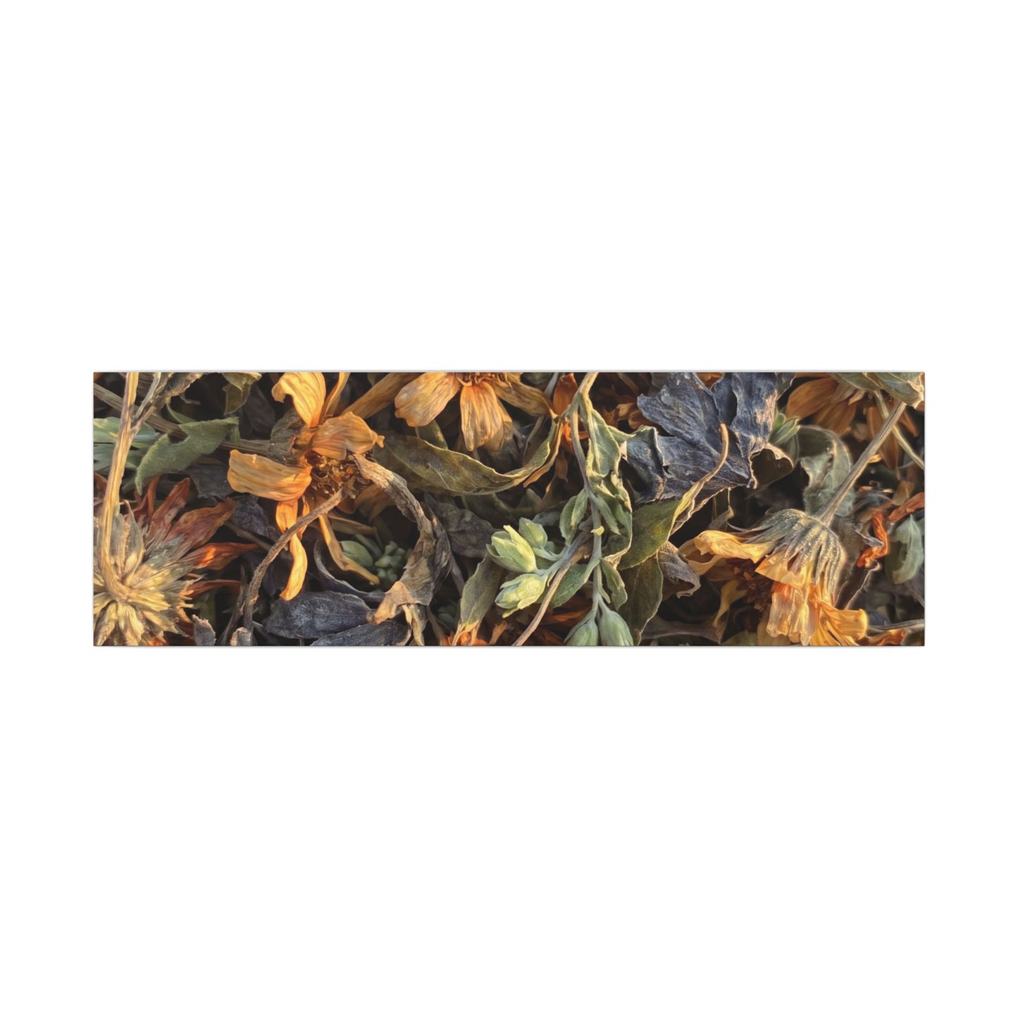 Spring Dried Flowers Japanese Pattern Canvas Art | Warm Decor