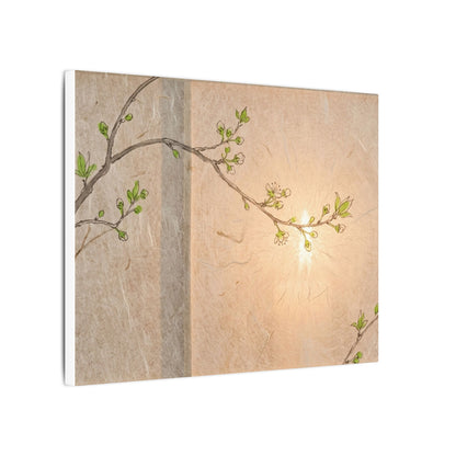 Spring Cherry Blossom Forest Whimsy Canvas Art | Rustic Decor