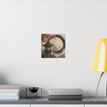 Ma Stone Lantern Canvas Art - Zen Enso
