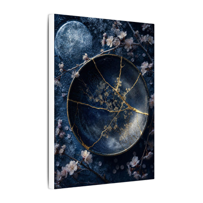 Cherry Blossom Winter Canvas Art | Kintsugi Philosophical Design