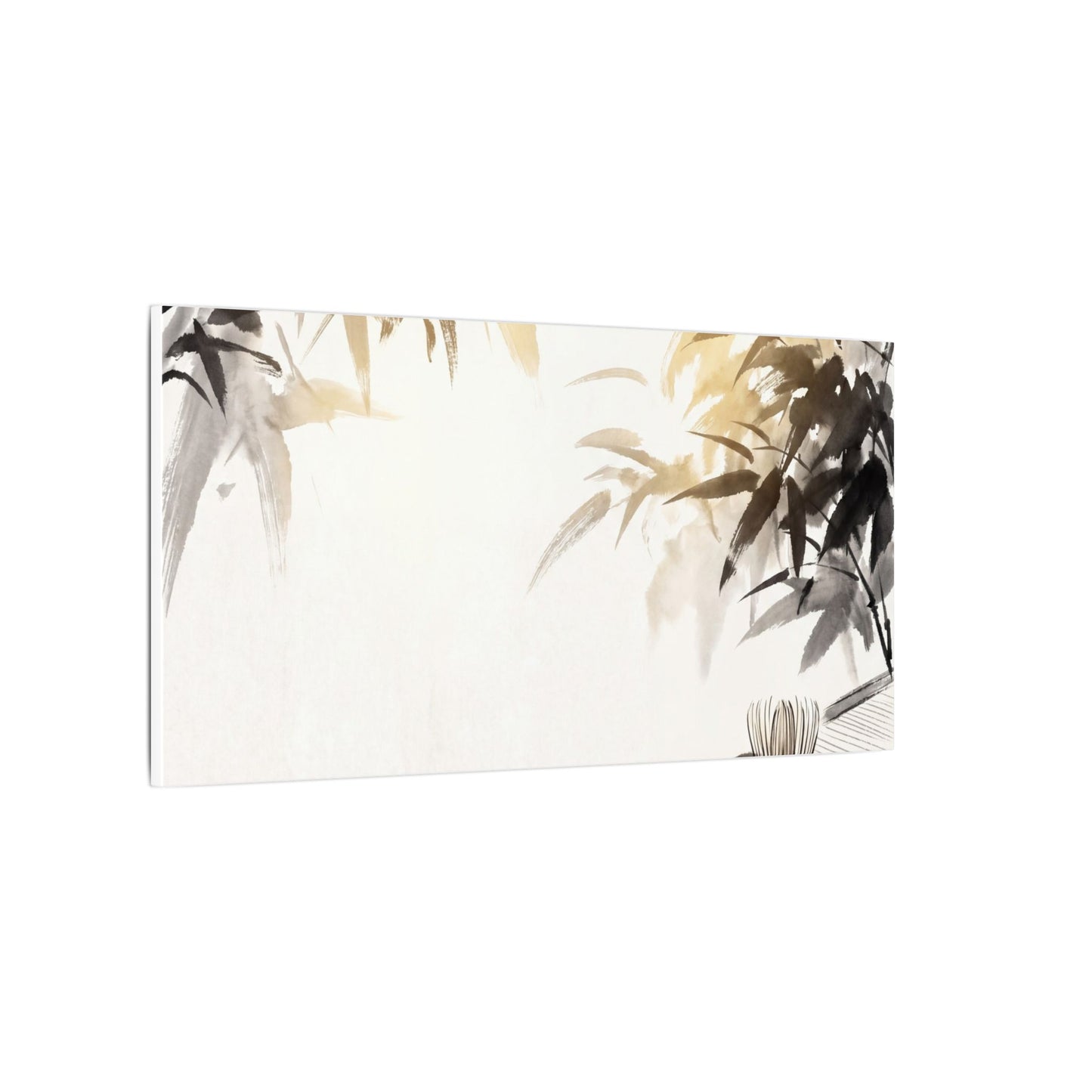 Tea Ceremony Sumi E Canvas Art | Serene Zen Art