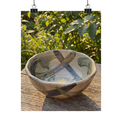 Datsuzoku Ceramic Bowl Wall Art Print - Japandi Japanese Pattern Art Print