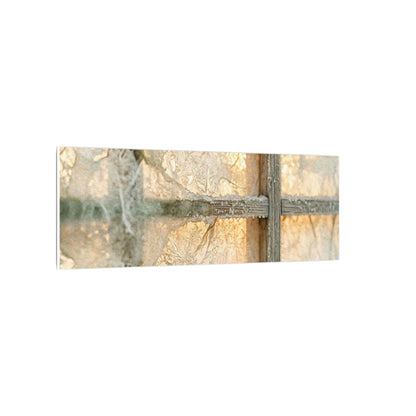 Neutral Shoji Screen Canvas Art - Watercolor Japandi