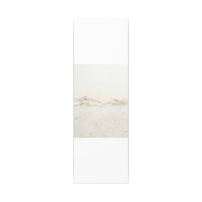 Mountain Mist Winter Canvas Art | Japandi Warm Design