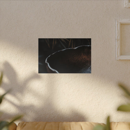 Luxurious Ceramic Bowl Canvas Art - Shadow Zen Dark Japandi