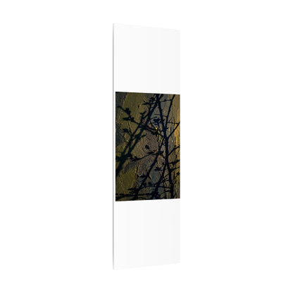 Kanso Shadow Play Canvas Art - Dark Japandi Dark Texture