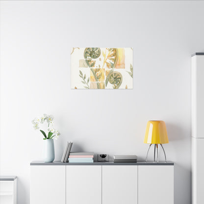 Earthy Fern Unfurling Canvas Art - Watercolor Japandi