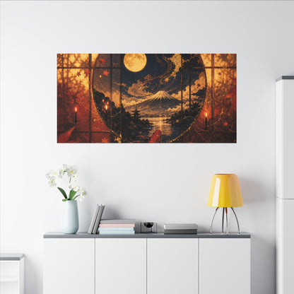 Beautiful Shoji Screen Canvas Art - Gold Vein Kintsugi