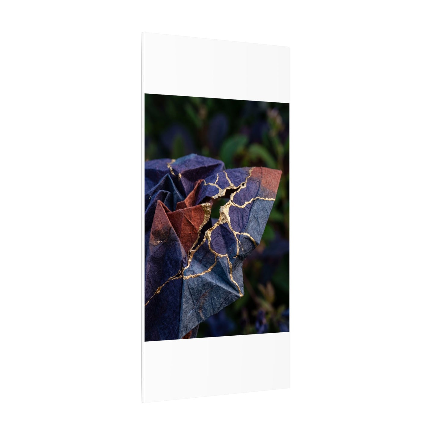 Philosophical Paper Fold Canvas Art - Gold Vein Kintsugi