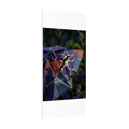 Philosophical Paper Fold Canvas Art - Gold Vein Kintsugi
