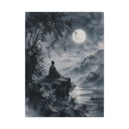 Ink Brushstroke Sumi E Canvas Art | Serene Zen Art