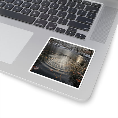 Water Ripple Sticker | Winter Kintsugi Broken Beauty Art