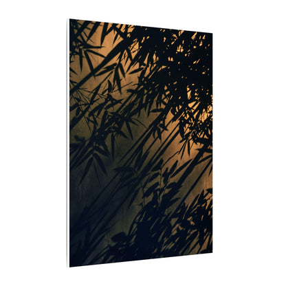 Sophisticated Shadow Play Canvas Art - Shadow Zen Dark Japandi