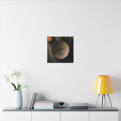Ceramic Bowl Spring Canvas Art | Japandi Earthy Design
