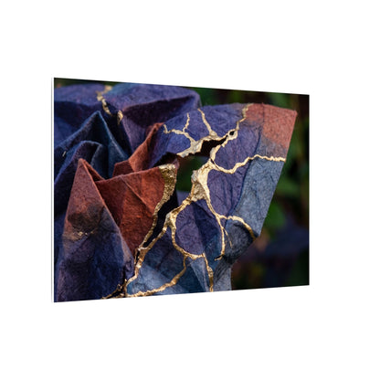 Philosophical Paper Fold Canvas Art - Gold Vein Kintsugi