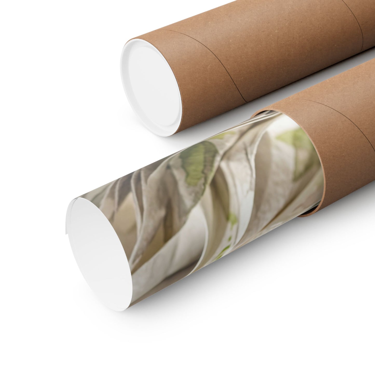 Spring Paper Fold Watercolor Wall Art Print | Neutral Decor
