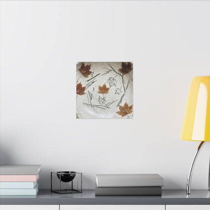 Ceramic Bowl Autumn Canvas Art | Japandi Elegant Design