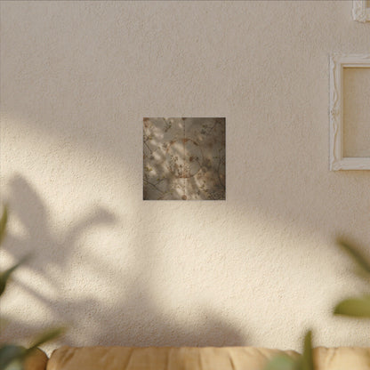 Japandi Rust Patina in Dappled | Japanese Pattern Canvas Art