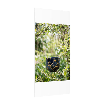 Kintsugi Broken Pottery in Dappled | Broken Beauty Canvas Art