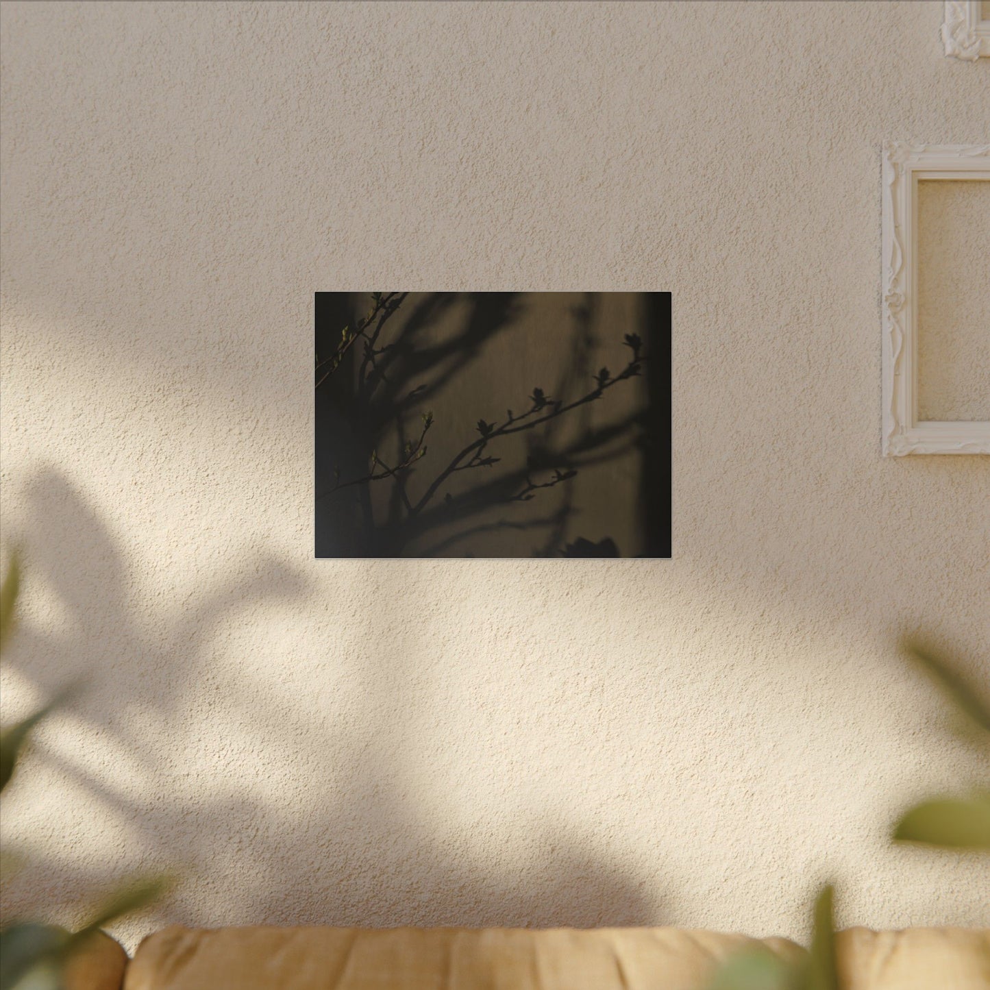 Seijaku Shadow Play Canvas Art - Dark Japandi Charcoal Ink