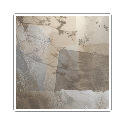 Shadow Play Sticker | Winter Japandi Texture Art