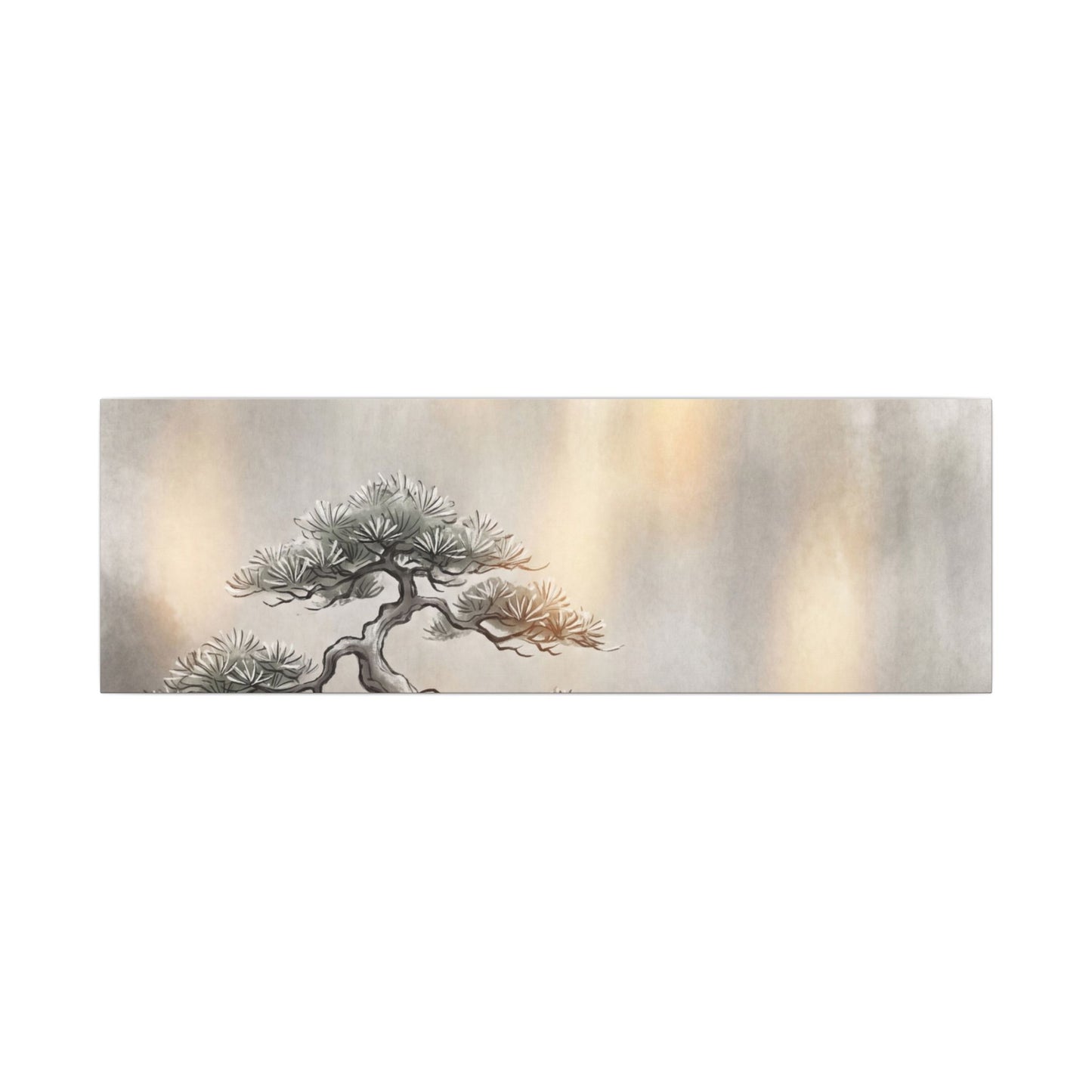 Pine Tree Canvas Art | Winter Japandi Japanese Pattern Art