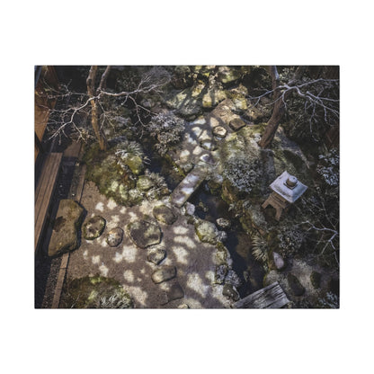 Moonlit Garden Japanese Pattern Canvas Art | Elegant Japandi Art Art Print