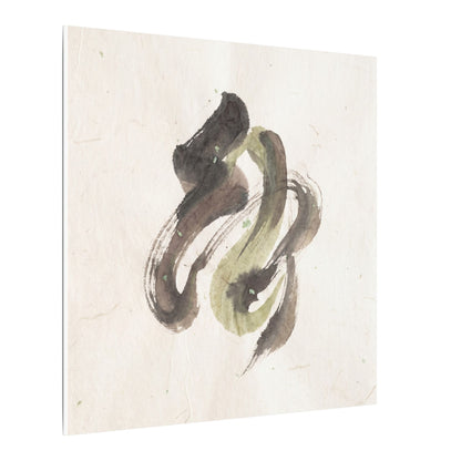 Ink Brushstroke Canvas Art | Spring Japandi Japanese Pattern Art