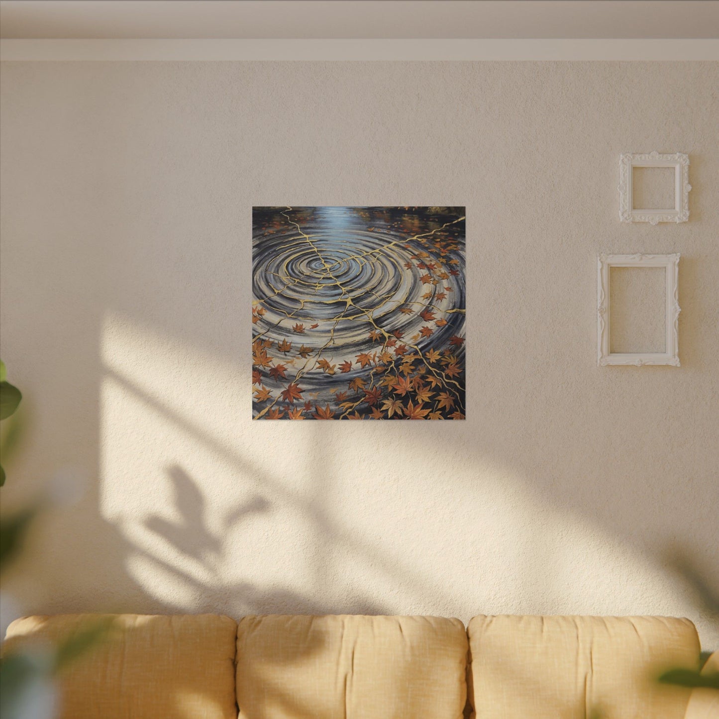 Moonlight Water Ripple Canvas Art - Kintsugi Fukinsei