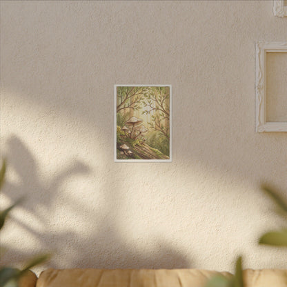 Spring Wild Mushrooms Mushroom Illustration Canvas Art | Cozy Decor