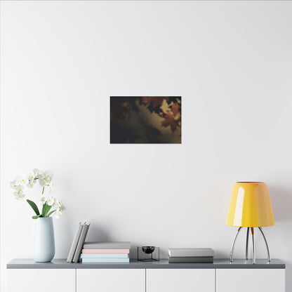 Shadow Play Canvas Art | Autumn Dark Japandi Moody Minimal Art