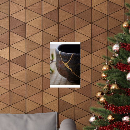 Tea Ceremony Spring Wall Art Print | Kintsugi Artful Design