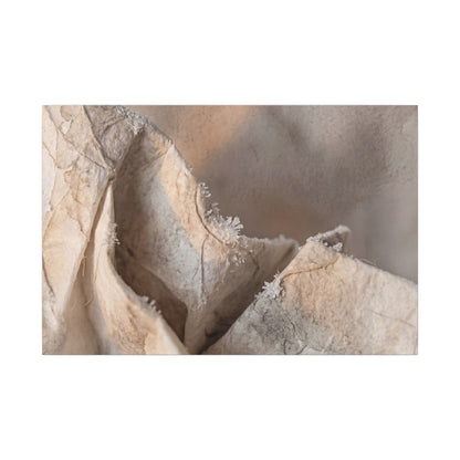 Japandi Paper Fold in Candlelight | Watercolor Canvas Art