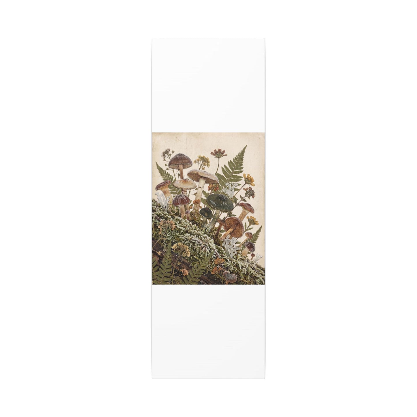 Winter Wild Mushrooms Herbarium Canvas Art | Enchanting Decor