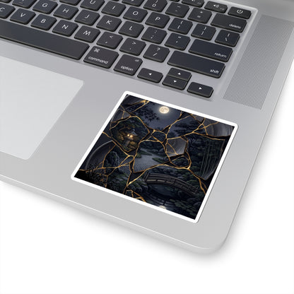 Summer Moonlit Garden Gold Repair Sticker | Beautiful Decor