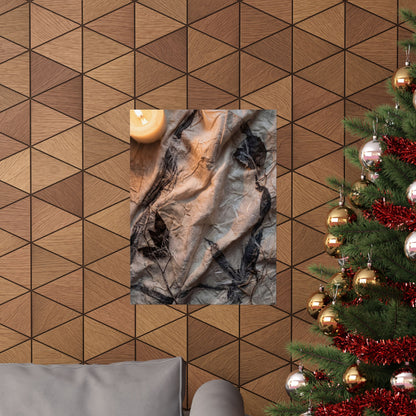 Silk Drape Texture Wall Art Print | Warm Japandi Art
