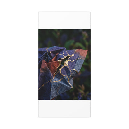 Philosophical Paper Fold Canvas Art - Gold Vein Kintsugi