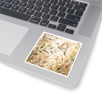 Golden Hour Paper Fold Sticker - Japandi Fukinsei
