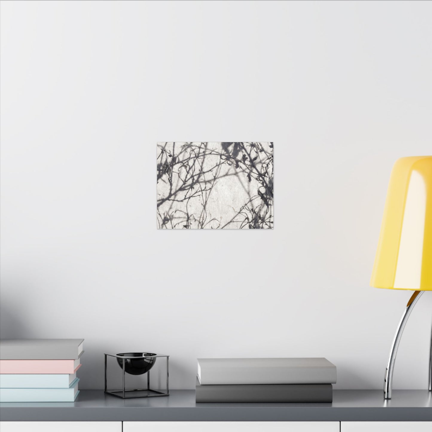Winter Shadow Play Japanese Pattern Canvas Art | Elegant Decor