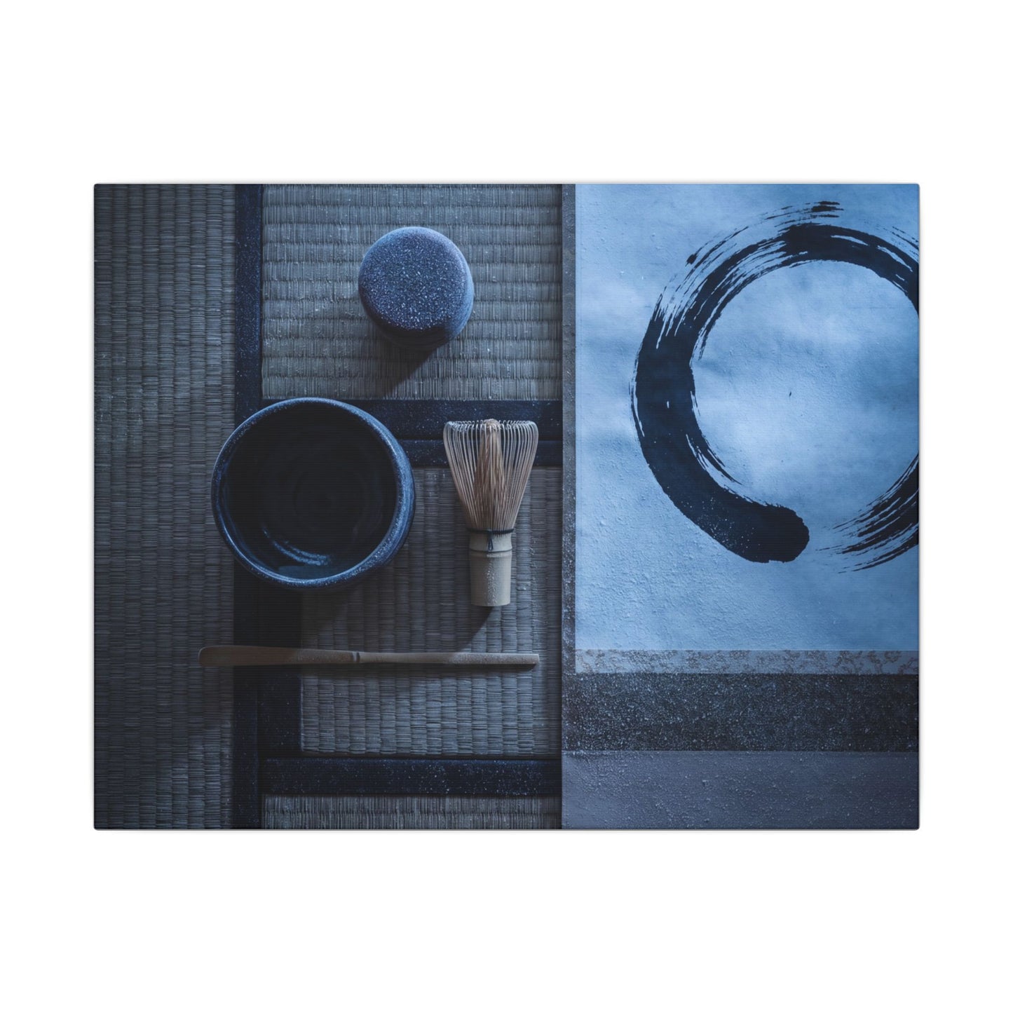 Tea Ceremony Enso Canvas Art | Calm Zen Art