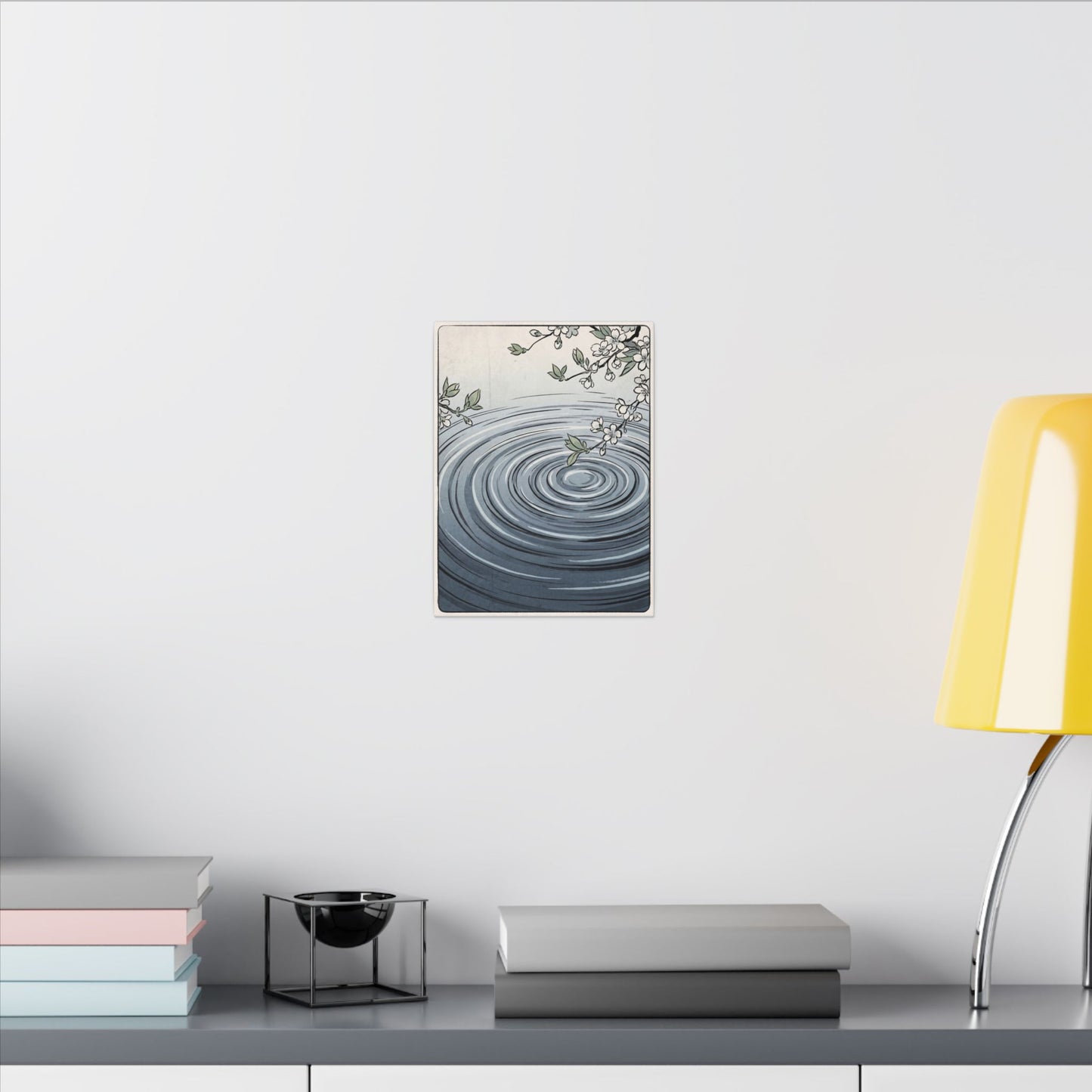 Calm Water Ripple Canvas Art - Ukiyo E Inspired Zen