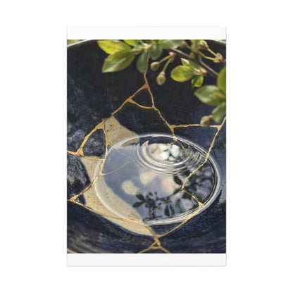 Water Ripple Spring Canvas Art | Kintsugi Beautiful Design