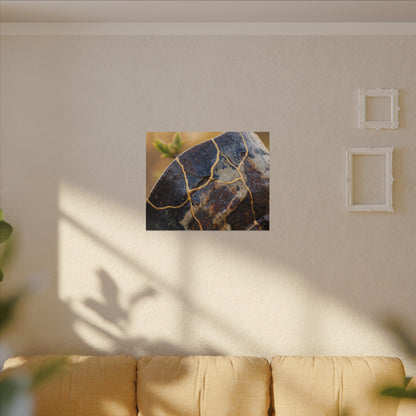 Fukinsei Rust Patina Canvas Art - Kintsugi Gold Repair