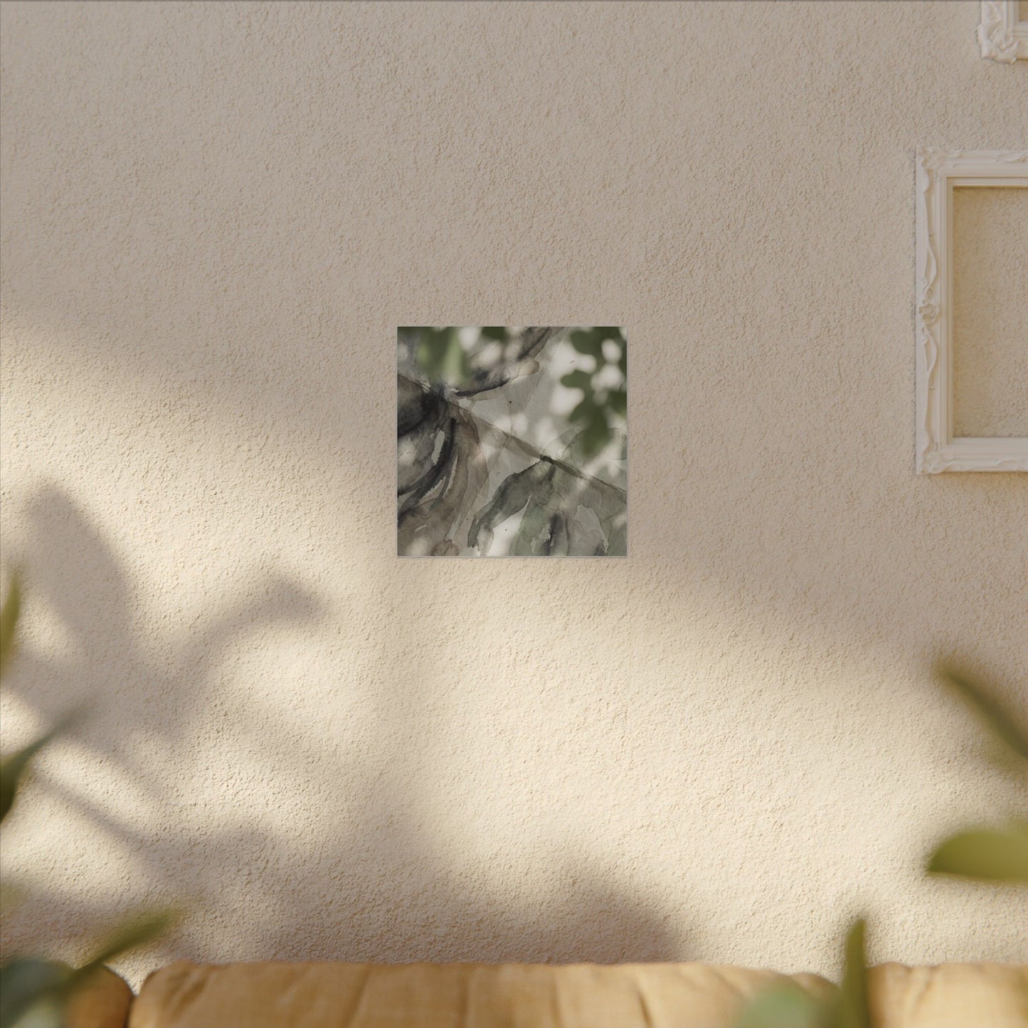 Spring Paper Fold Watercolor Canvas Art | Warm Decor