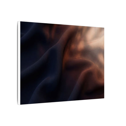 Dark Japandi Silk Drape in Dawn | Shadow Zen Canvas Art
